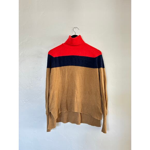 J Crew Colorblock turtle neck sweater - Picture 3 of 5
